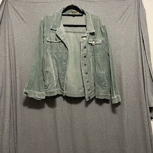 Classic Sage Denim Jacket